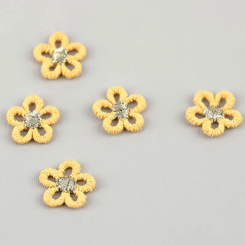 60 Stück Golden Core Mini Flower Baby Haarspange Zubehör Schuhe Hut Schal Hosen Socken Fashion Essentials – Detail 11