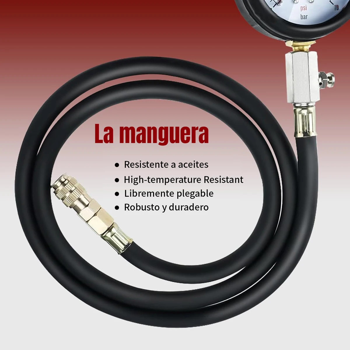 자동차 엔진 오일 압력 테스트 키트 테스터 차고 도구 저유 경고 장치 12피스 퀵 피팅