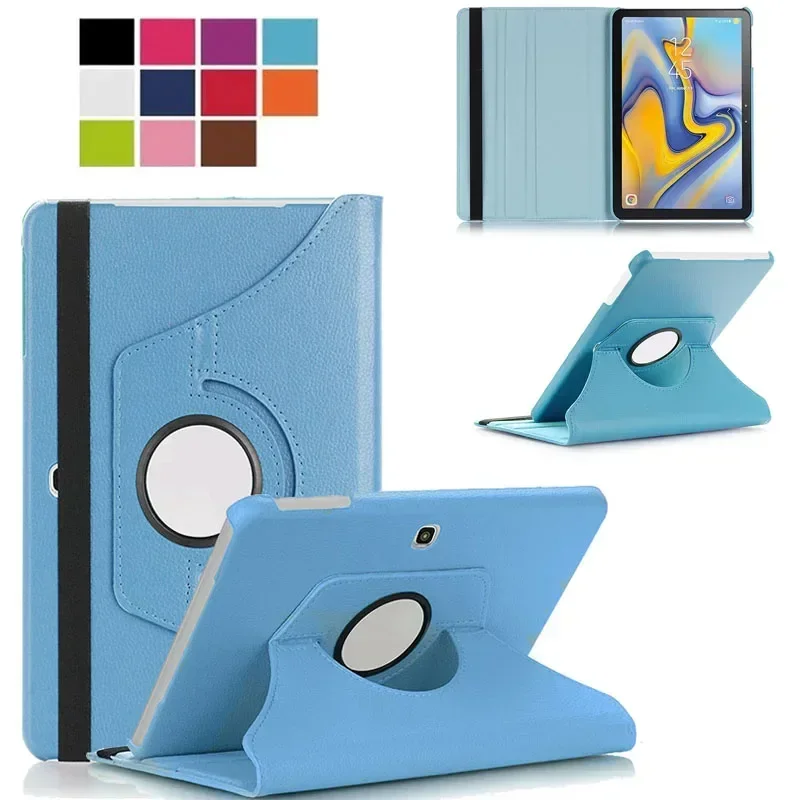 360 Degree Rotating PU Leather Flip Stand Smart Tablet Cover Shell