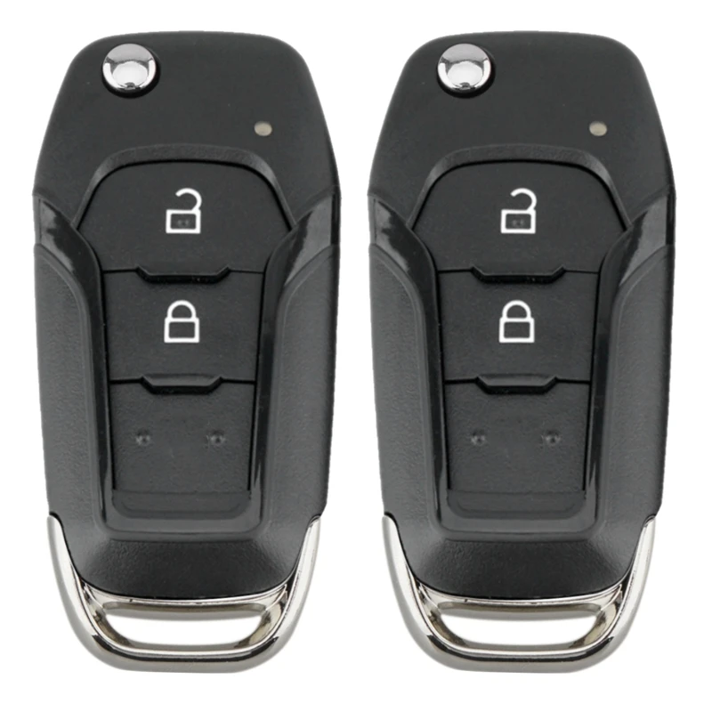 

2X Car Smart Remote Key 2 Button 433Mhz Fit For Ford Ranger F150 2015 2016 2017 2018 Id49 Pcf7945p Eb3t-15K601-Ba