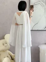 SMTHMA New Fashion Luxurry White Long Dress Women Sleeveless High-End Vintage Elegant Party Dresses Vestidos Female Clothing - Image 6