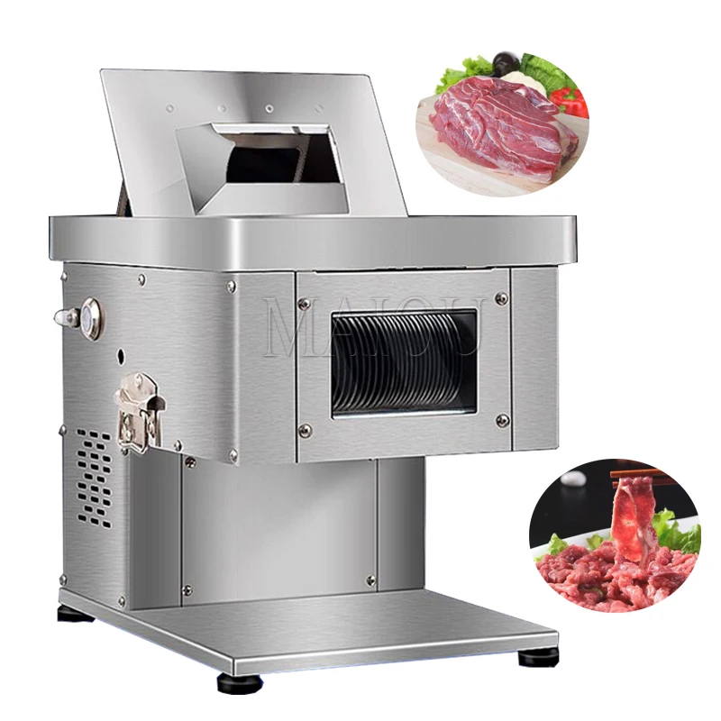 

220V Electric Meat Cutting Machine Commercial Home Meat Cutter Machine Stainless Steel Meat Slicer For Cutting Sausages