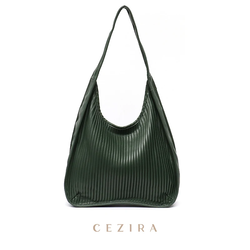 CEZIRA Fashion Soft PU Vegan Leather Shoulder Bags Women Large Slouchy Hobo  Purses Brand Simple Casual Style Daily Handbags - AliExpress