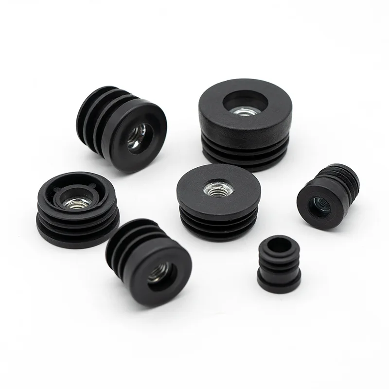 Pipe Plugs 4/8/12/20Pcs Round Plastic With M6 M8 M10 Nut Hole Furniture Leg Feet