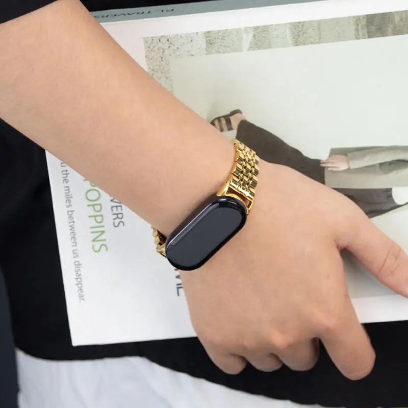 Elegant Stainless Steel Watch Strap - Premium Metal Bracelet Strap