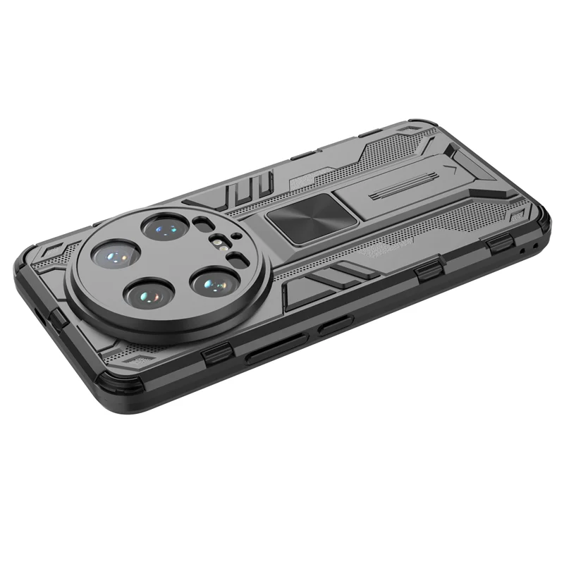 حافظة لهاتف Xiaomi Mi 14 Ultra حافظة فاخرة بحامل م...