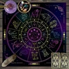 1pc Tarot card tablecloth, mysterious rune astrology altar cloth, witchcraft cabin decoration tablecloth, card game tablecloth 3