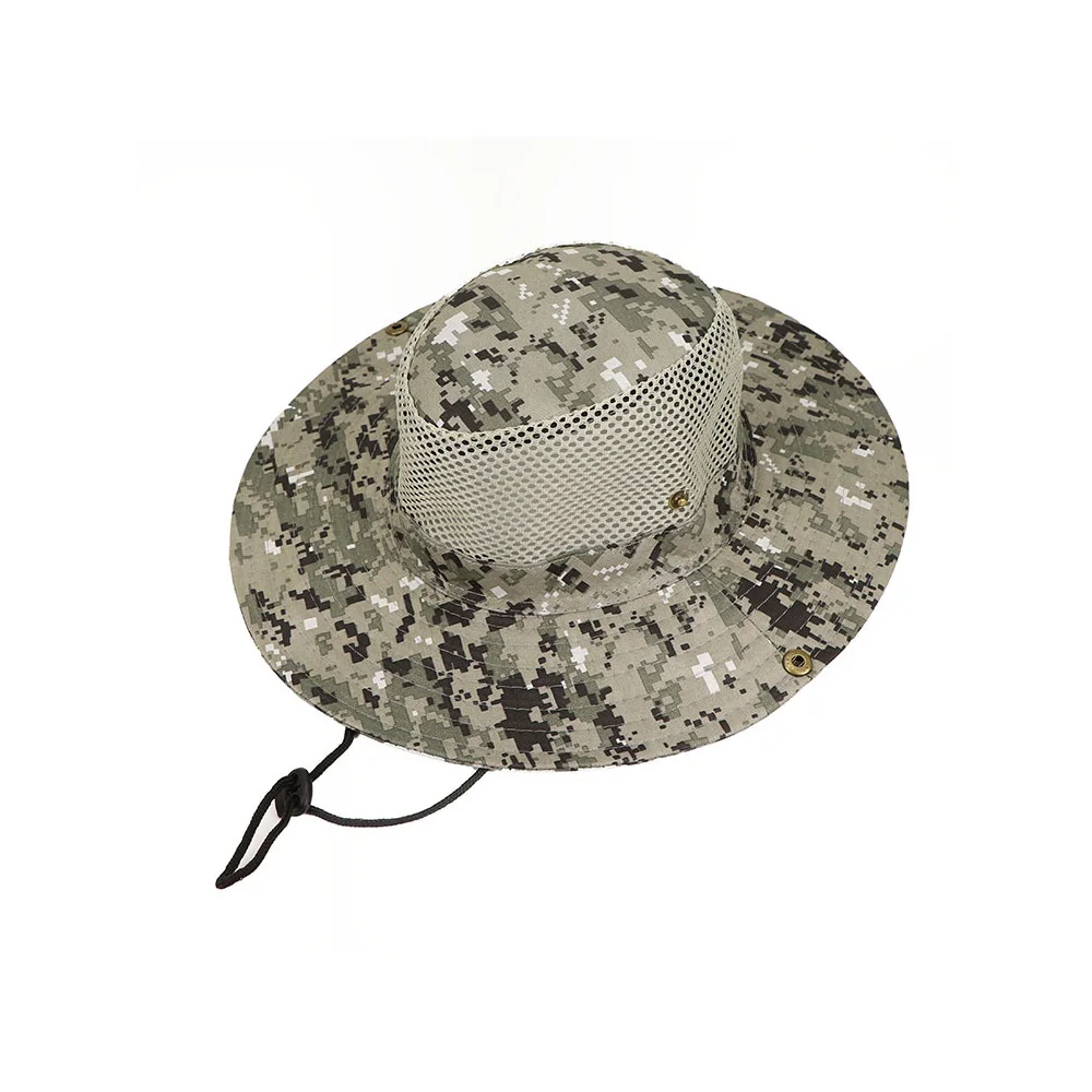 Outdoor Hat Digital Camouflage Hat Fisherman's Hat Fishing Hat Sun Shade Hat Big Brim Hat Mountaineering Hat Bonnet Hat