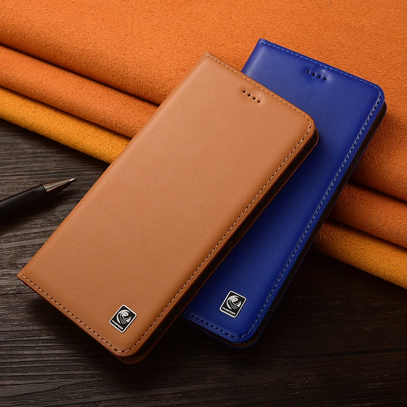 Napa Genuine Leather Flip Case with Card Holder Slots - Premium Protective Phone Cover