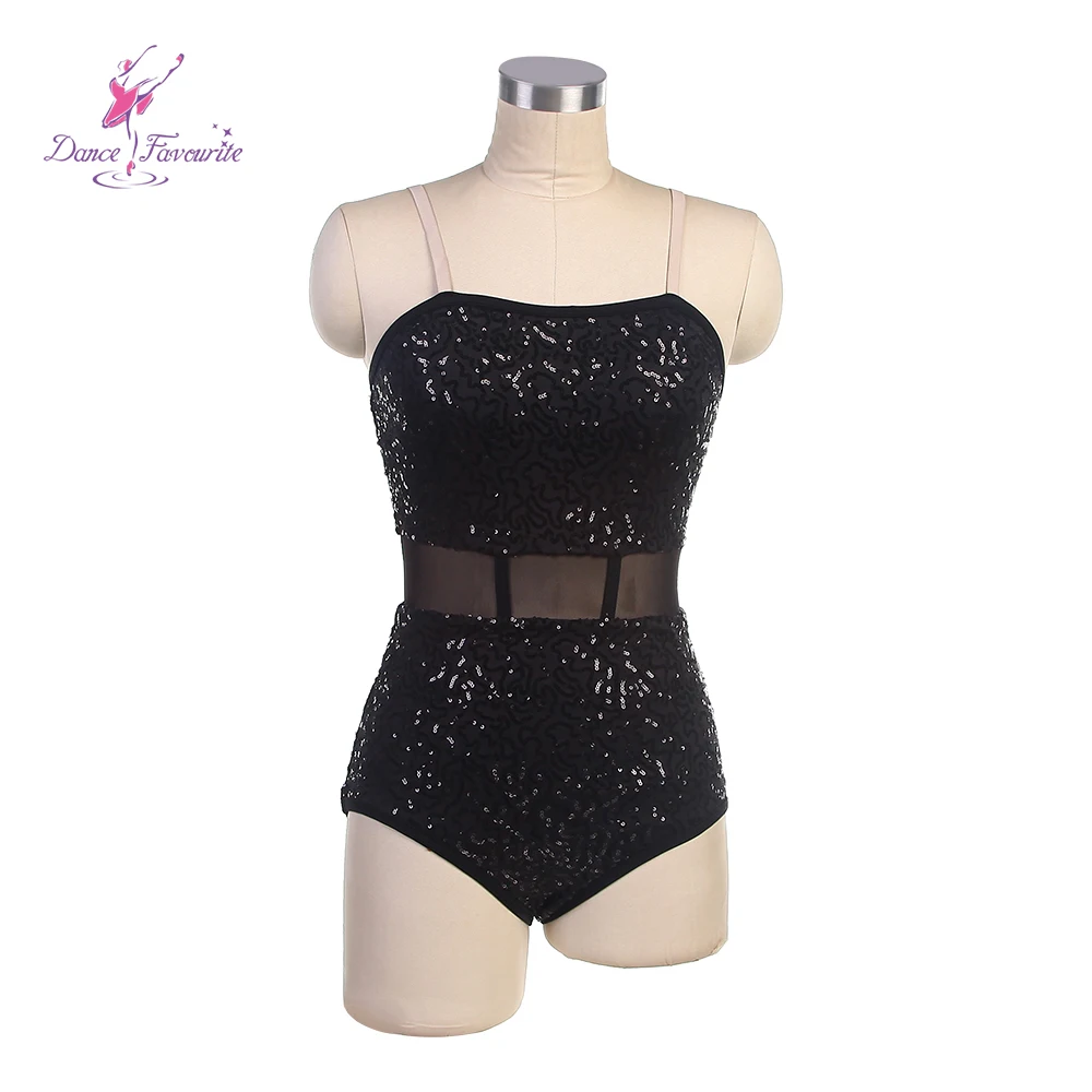 

black Sequin spandex bodice ballet leotard women stage performance ballet wear, ballerina girl leotard