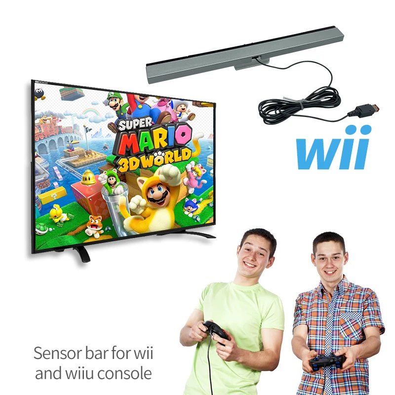 Motion Sensor Receiver 1pc Wired Motion Sensor Receiver Remote Infrared Ray IR Inductor Bar Game Move Remote Bar Game Supplies For Nintendo Wii