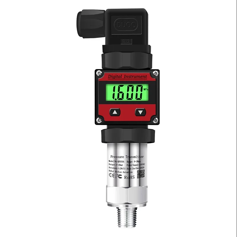 

0-0.1bar 10Mpa LCD display Pressure Transmitter 4-20ma Water Oil Gas -1-0-1000bar Pressure Measurment G1/4 Transducer