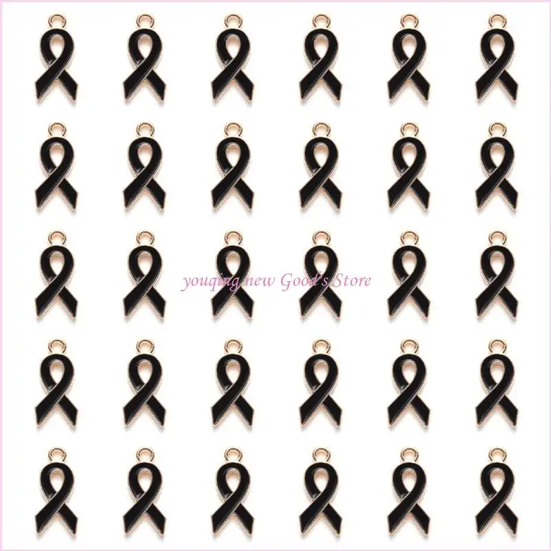 57QA Brustkrebs-Prävention Propaganda-Band-Charm-Band-Anhänger für DIY-Frauen-Schmuck-Halsketten-Armband-Produktion – Detail 1