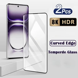Premium 3D Curved Tempered Glass Screen Protector - Full Glue Protective Film for HD Tempered Glass (OPPO Reno 11)