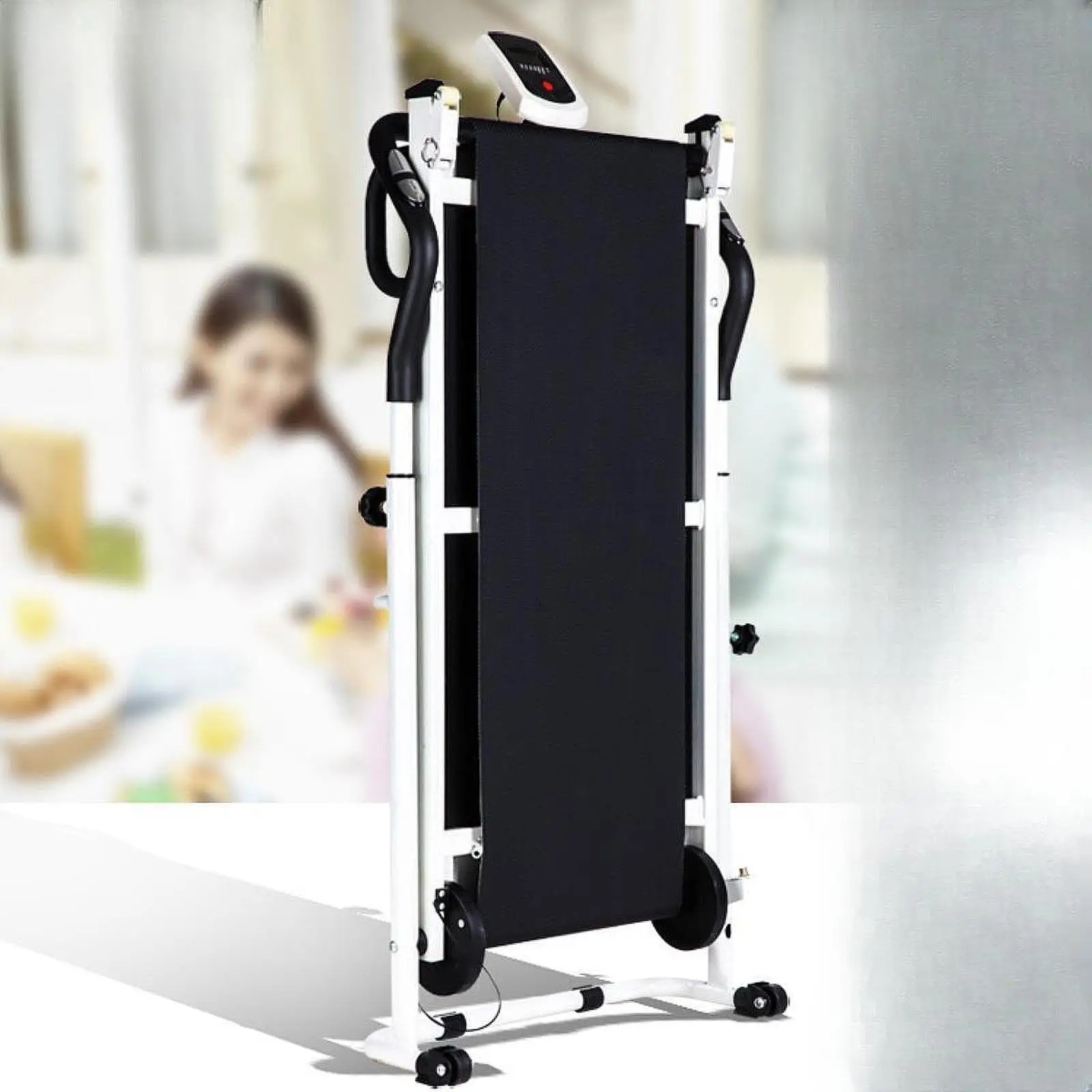 Foldable Treadmill Space Saving Walking Machine for Running Household Home