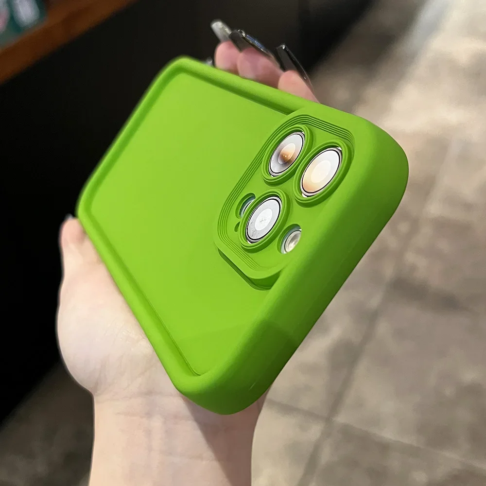 Silicone Case with Camera Lens and Screen Protector Cover