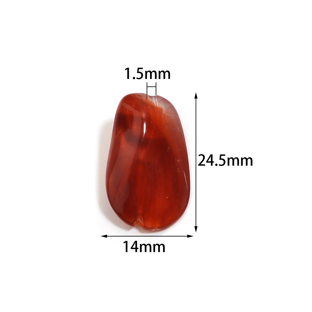 30 teile/los Unregelmäßige Doppel Farben Nachahmung Naturstein Acryl Perlen für Schmuck Machen Wolken Wirkung Lose Spacer Perlen – Detail 1