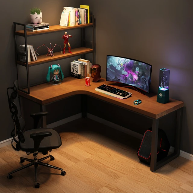 L-shaped small desk corner computer desktop corner table wall corner bedroom  home student study table - AliExpress