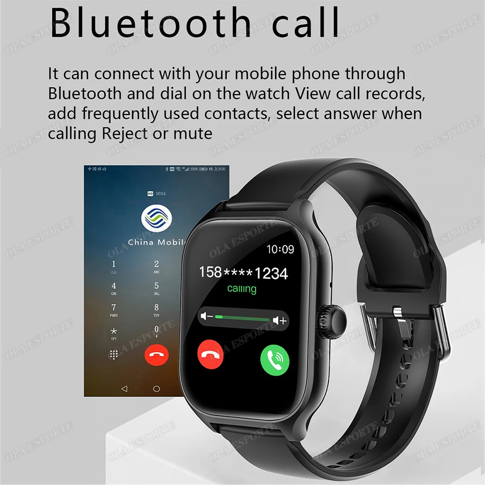 2025 New Smart Watch Women Men Android IOS Phone Bluetooth Call Blood Oxygen Blood Pressure Monitor smartwatch For Android IOS