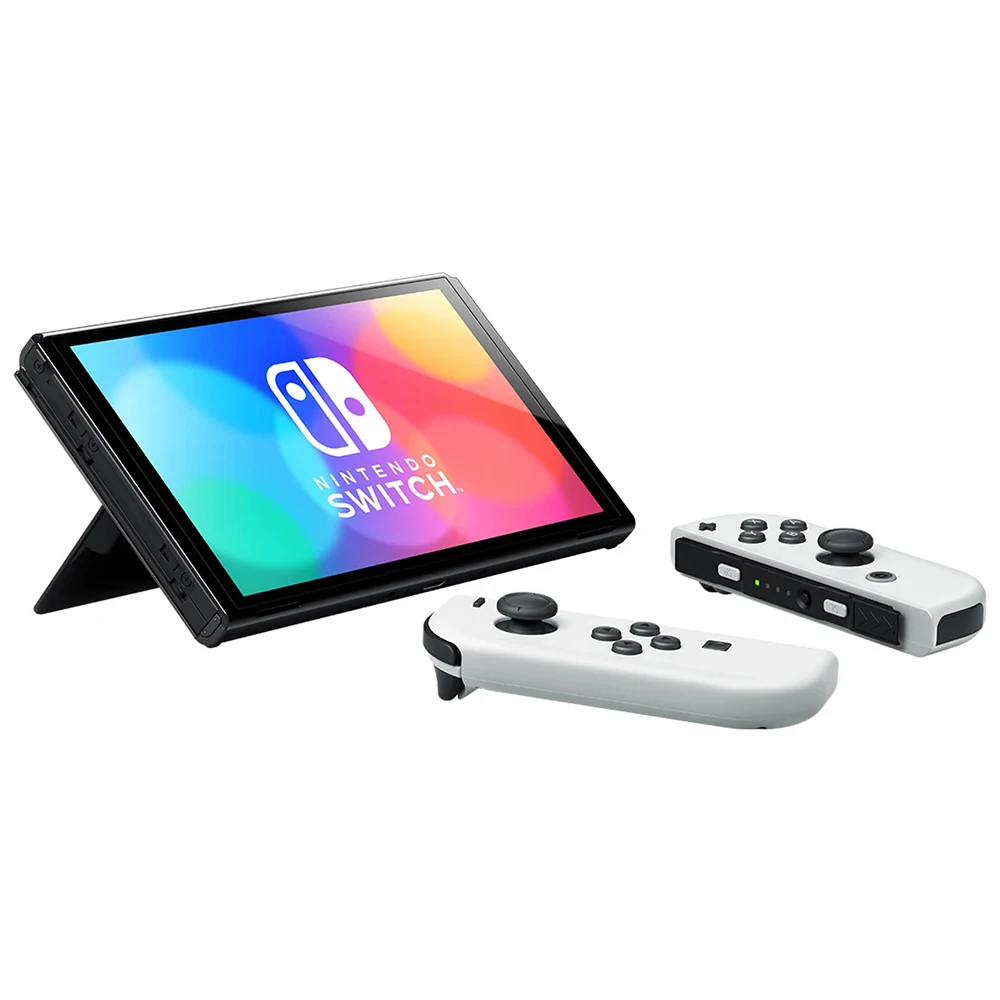 Nintendo Switch OLED Model White Set 7 Inch Screen Joy‑Con Handle Enhanced  Audio Adjustable Console Stable TV Mode Video Game - AliExpress