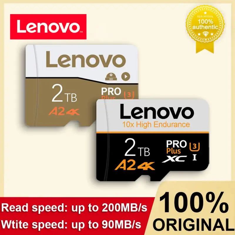 Lenovo High Speed 2Tb Micro Tf Sd Card 1Tb 512Gb 256Gb Class10 Tf Flash Memory Card 128Gb Cartao De Memoria Per Fotocamera/Telefono