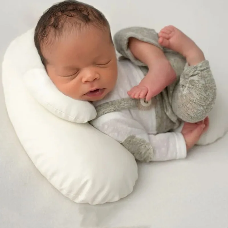 HOT! 5 Pack Set Newborn Baby Photo Props Professional Posing Beans Pillow Photography Shoot Positioner Set Filled Cushion