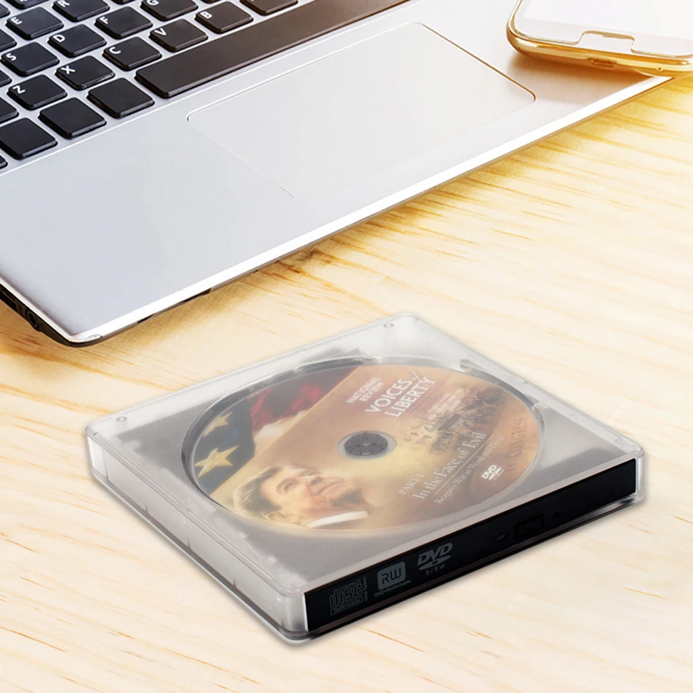 데스크탑 노트북 맥북용 휴대용 외장 CD/DVD 드라이브, C타입 CD/DVD 플레이어, 게임 시스템 설치용 비디오 음악 재생