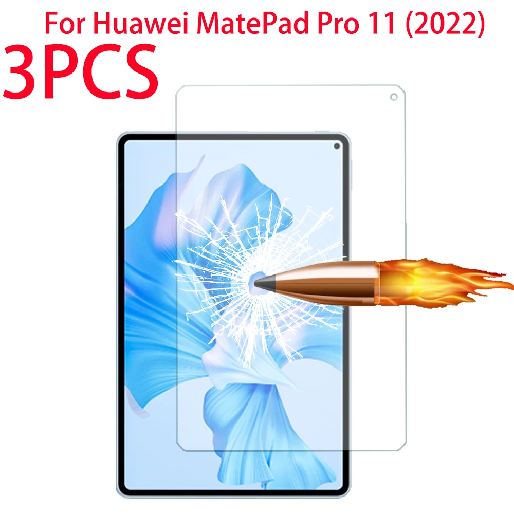 

3PCS 9H Tempered Glass film For Huawei MatePad Pro 11 2022 Screen Protector GOT-W09 GOT-W29 GOT-AL09 GOT-AL19 Protective Film