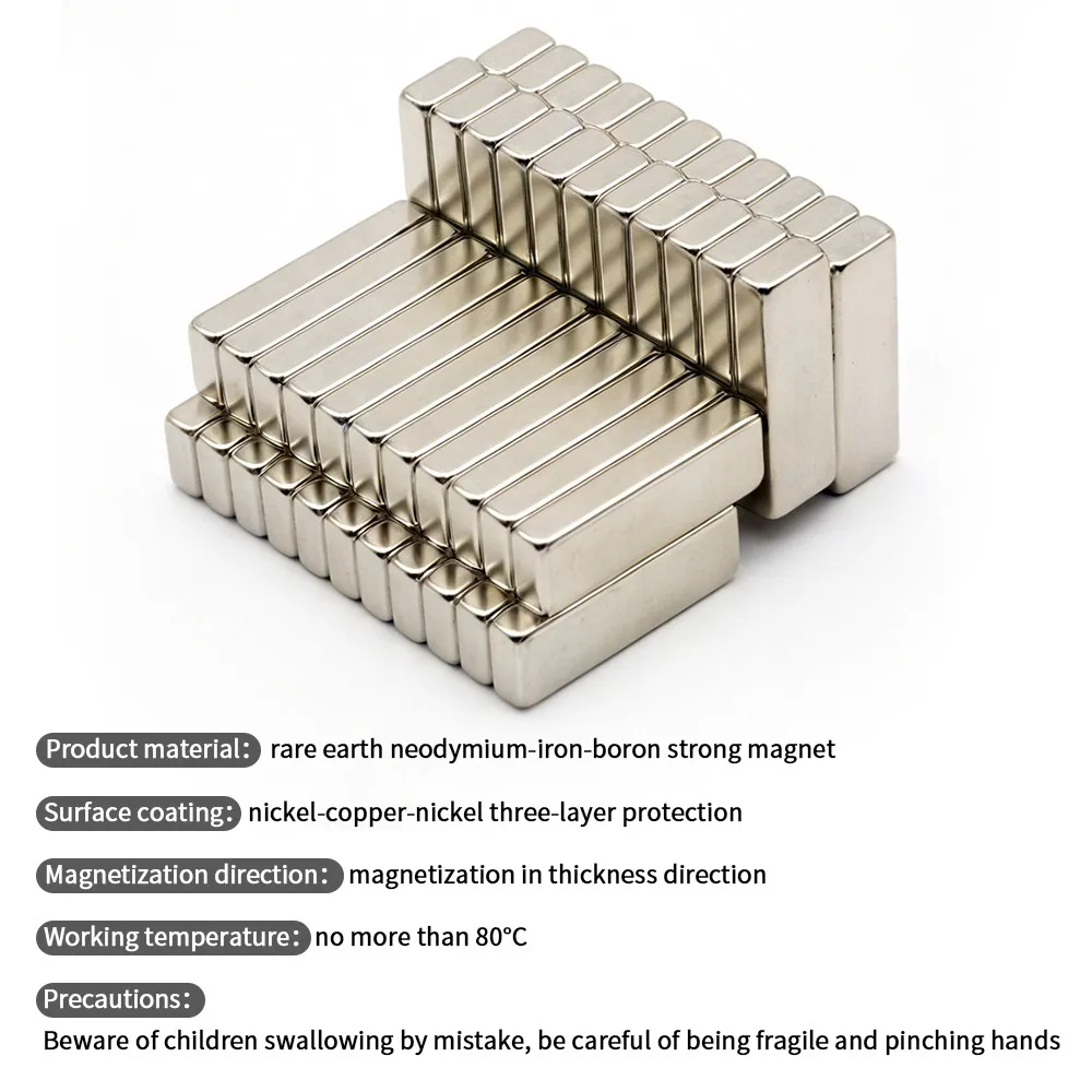30x10x5mm Super Strong Neodymium Magnet N35 NdfeB Permanent Magnetic Block for Refrigerator