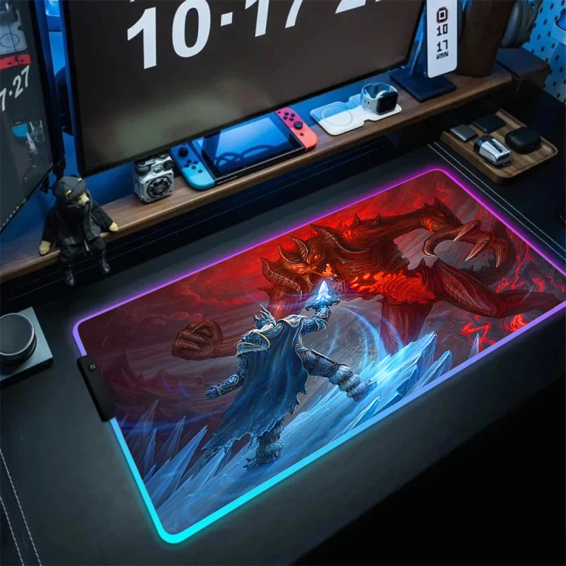 

RGB Heroes of the Storm Mouse Pad Pc Gamer Cabinet Xxl Luminescence Desk Mat Keyboard Backlight Gaming Accessories Cool Mousepad