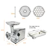 Stainless Steel Meat Mincer Beef Mutton Grinder 5mm 7mm Hole Plate Sausage Stuffer Vegetable Grinding Machine Kitchen 4
