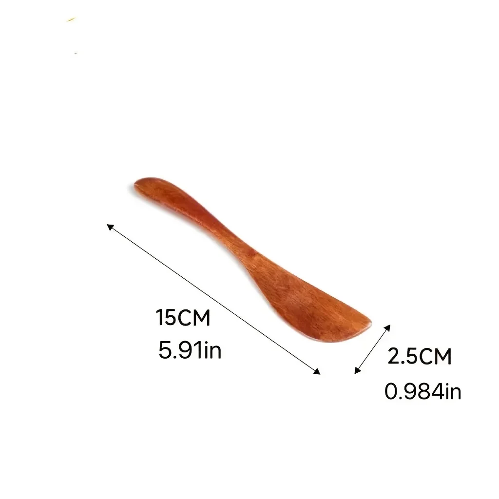 1Pc Wooden Marmalade Knife Japan Butter Spatula Dinner Knives Thick Wooden Handle Knife Style Cheese Cutter Kitchen Tool Gadgets