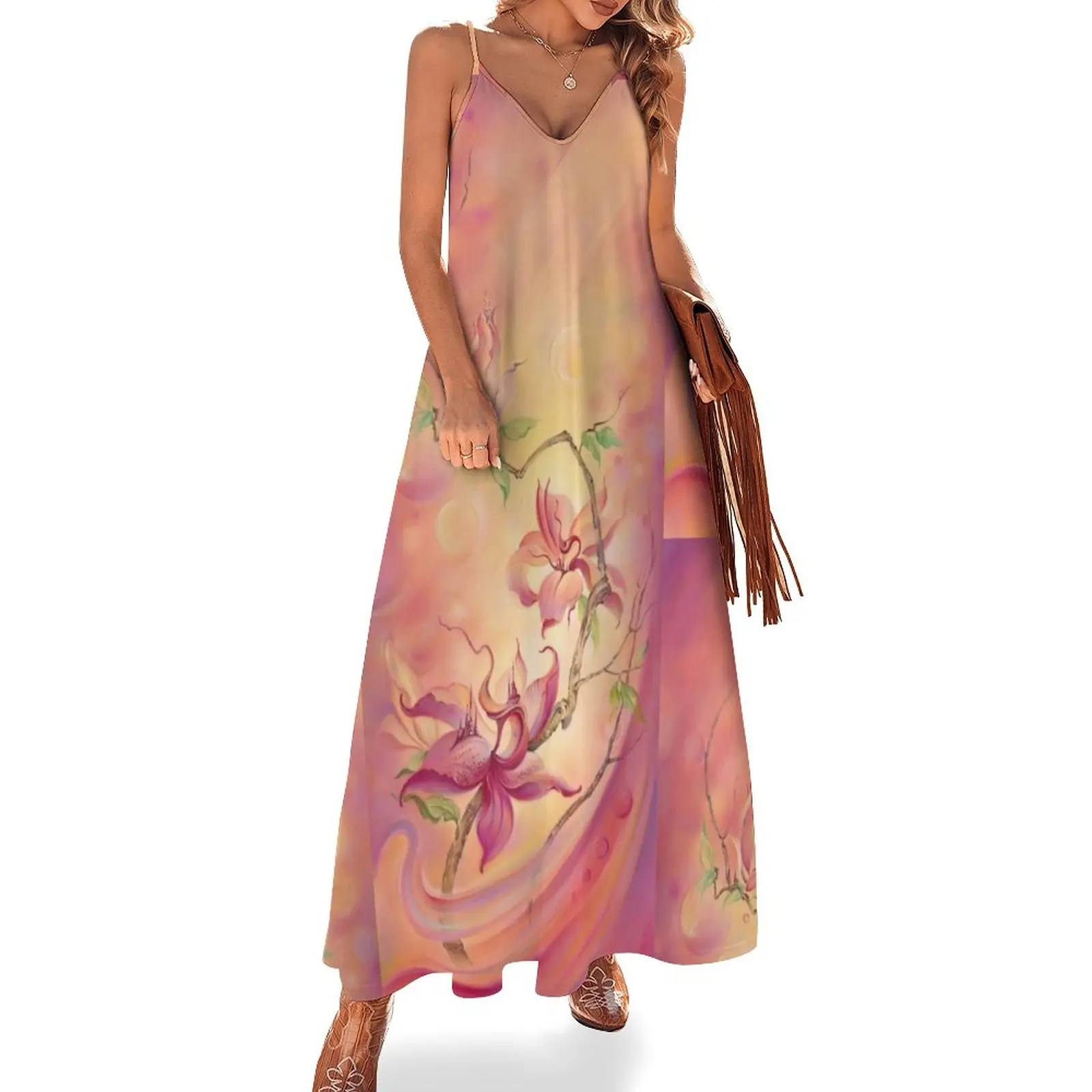 

The Magnolia from the seriea Flower Galaxies Sleeveless Dress cute dress summer dresses