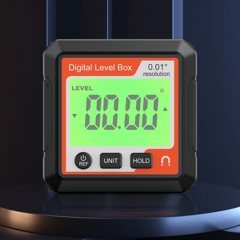 디지털 전자 LCD 경사계, 목재 가공, 자동차 수리용, 정밀 360 도 경사계