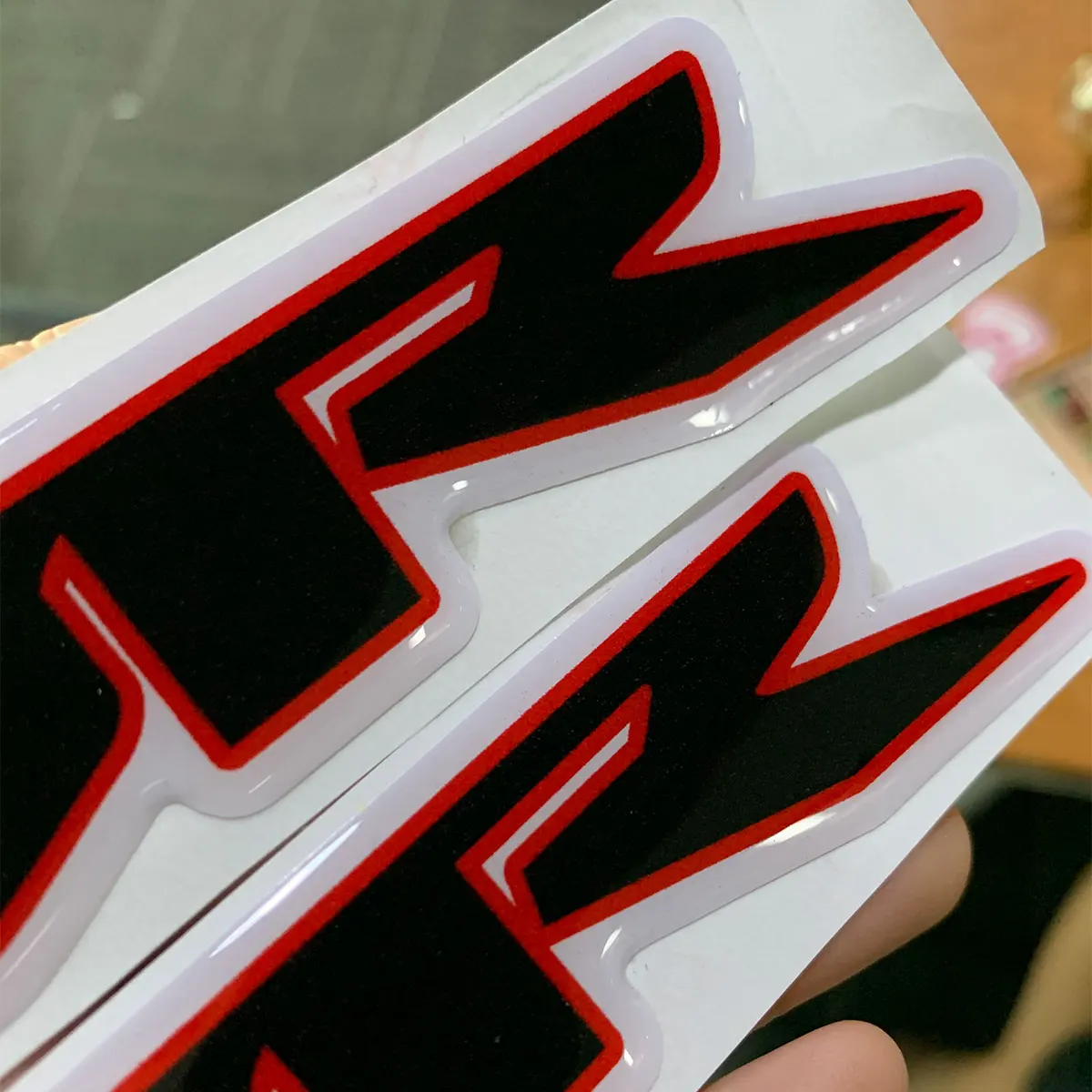for HONDA CB650R CBR 650R 250RR 300R 400R 500R 600RR 650F 1000RR LOGO Motorcycle Chrome Raised Tank Pad Stickers Decals Emblem