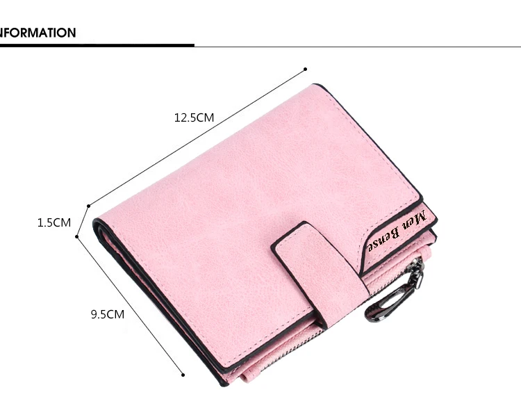 Kurze Brieftasche frauen Leder Echte Kleine Zip frauen Geldbörse Kleine Münzfach Femme 2023 Luxus Marke Porte Feuille damen Brieftasche – Detail 6