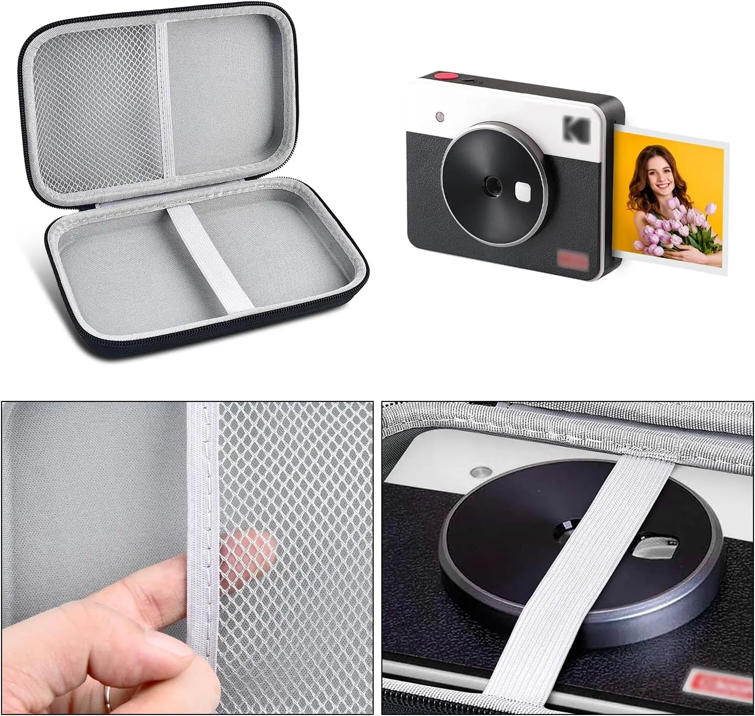 Instant Camera Printer Case Case Compatible with KODAK Mini Shot 3 Retro/All-New Mini Shot 3/3 Retro Square Instant Camera