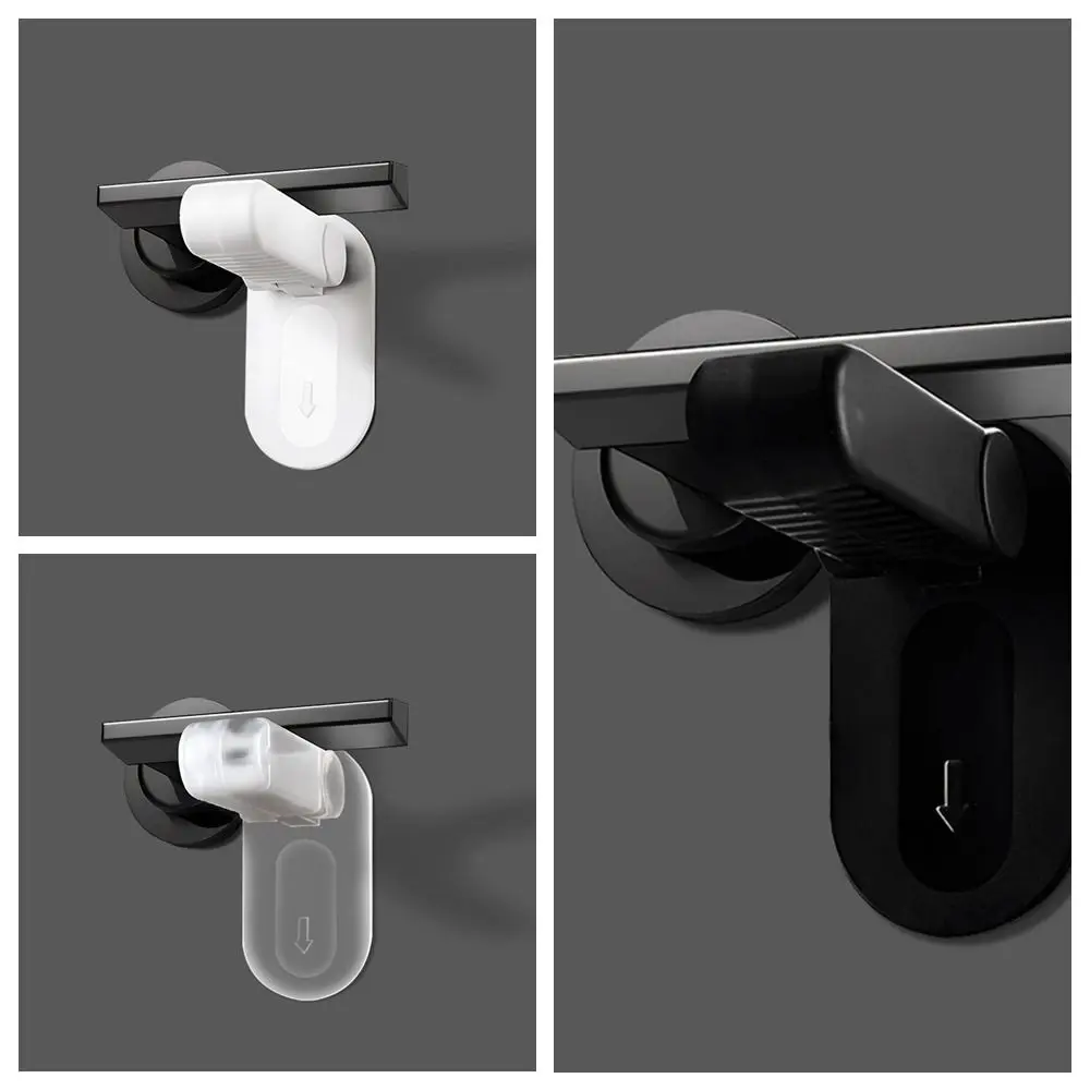 Protection Equipment Baby Safety Locks Plastic Self Adhesive Door Handle Locks Multipurpose No Hole Children Security Protector