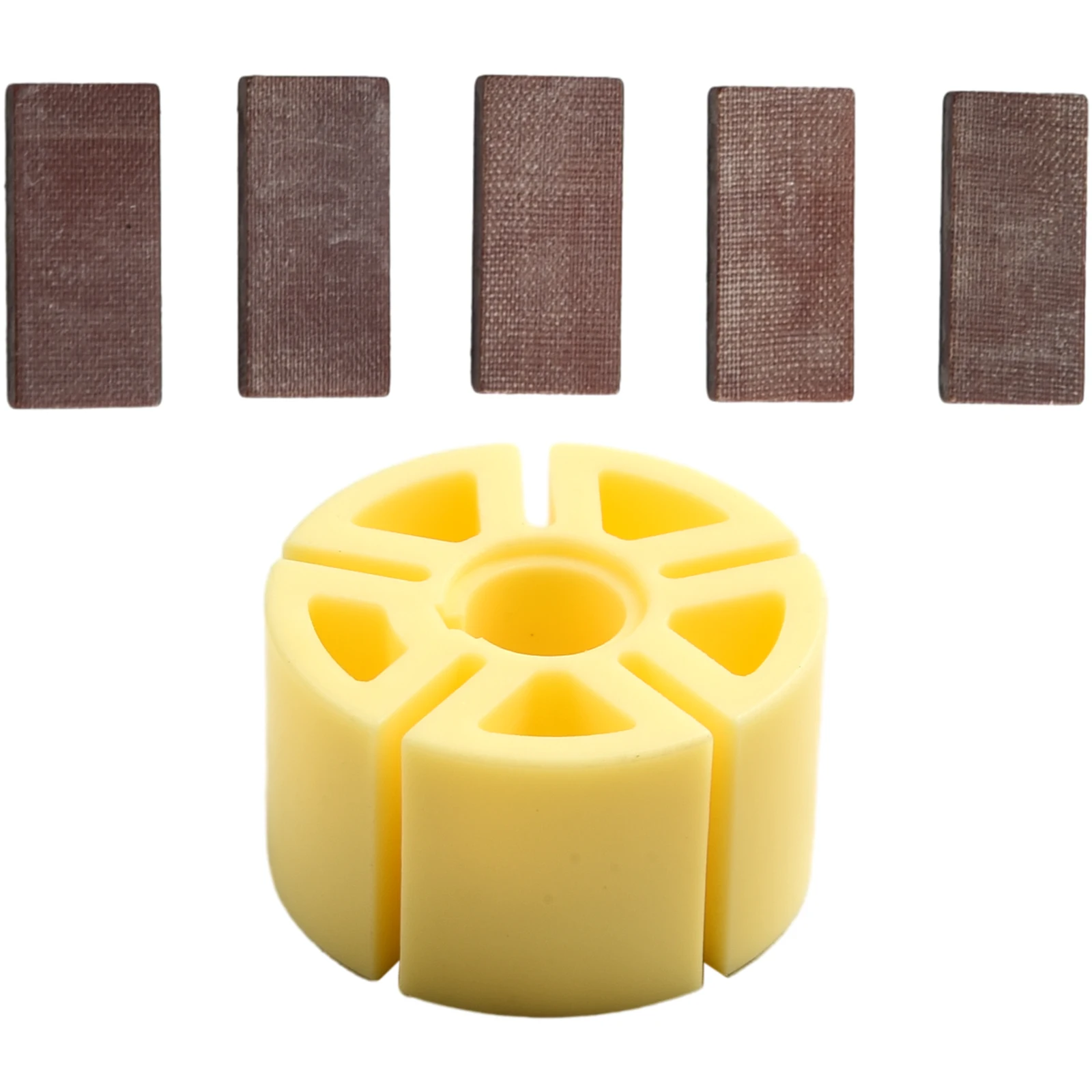

Blade Plastic Steel Rotor 6Pcs/Set Plastic Yellow Pneumatic Tool Pneumatic Grinding Machine Accessories Garden