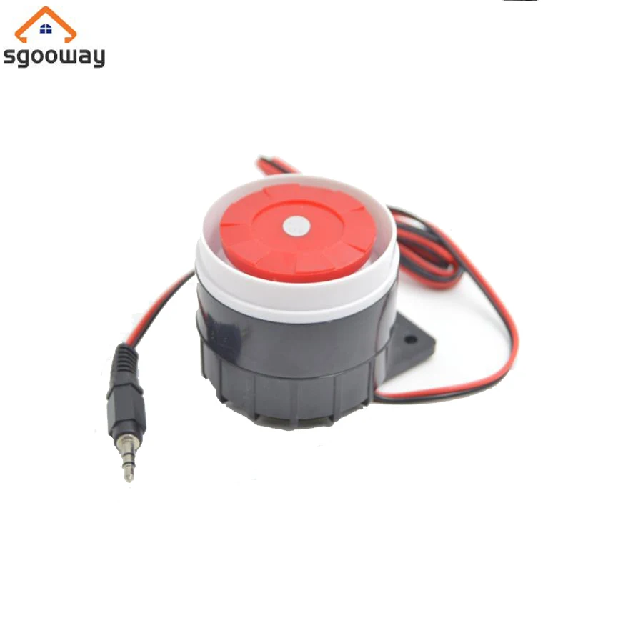 Sgooway 120dB Sound Alarm System Compact DC 5V 12V Indoor Siren Durable Wired Mini Horn Siren For Home Security siren alarm home alarm system
