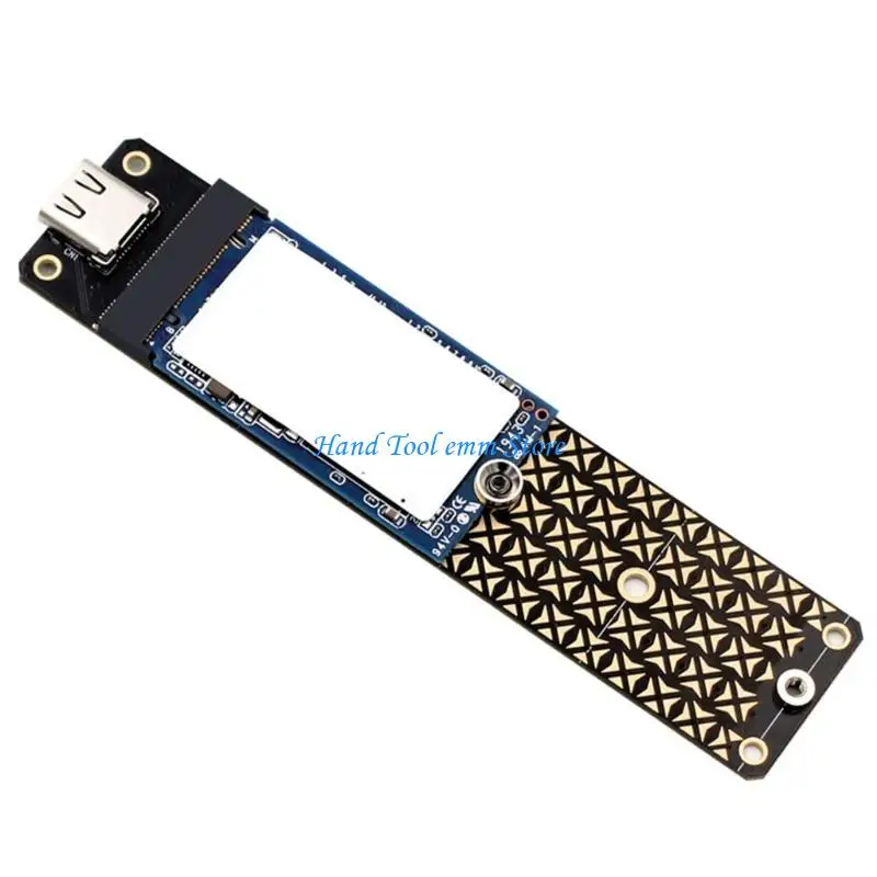 H37F M.2 B 키 SSD-USB 3.2 어댑터 카드 JMS580 라이저 카드 TYPE C 10Gbps 확장 카드(2230/2242/2260/2280용)