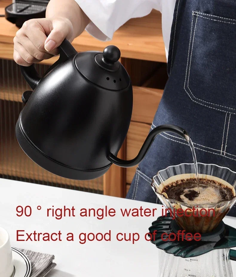 Description Picture 4 of itemStainlesss Steel Electric Kettle Hand Drip Coffee Thin 800ml Long Mouth Gooseneck Hot Water Cooker Boiler Boiling Tea Pot Heater