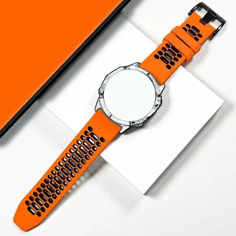 Enhanced Outdoor Sports Silicone Watch Band with QuickFit Strap Adjustment