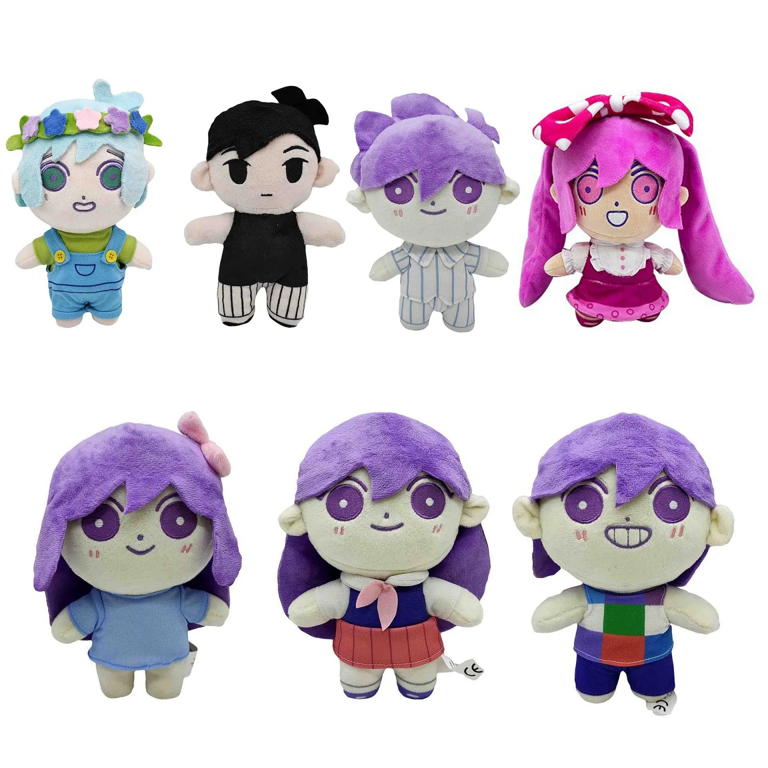 

1/5/6pcs Omori Plush Doll Cartoon Stuffed Pillow Toy Plushies Figure Cute Gifts Cosplay Props Merch Game OMORI Sunny Plush Toys