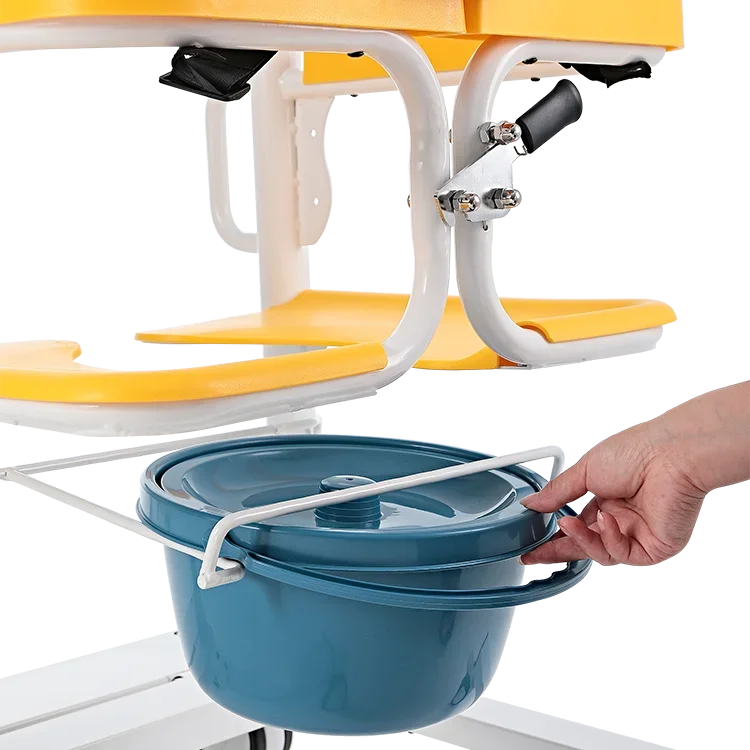 home care equipment patient transfer lift chair Manual Crank Lift Transfer Chair 6