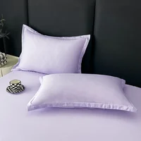 Solid Color Fitted Sheet with 2 Pillowcase Hotel Luxury Deep Pocket Sheet Soft Microfiber Breathable & Comfy Bed Sheet Set, Twin 5