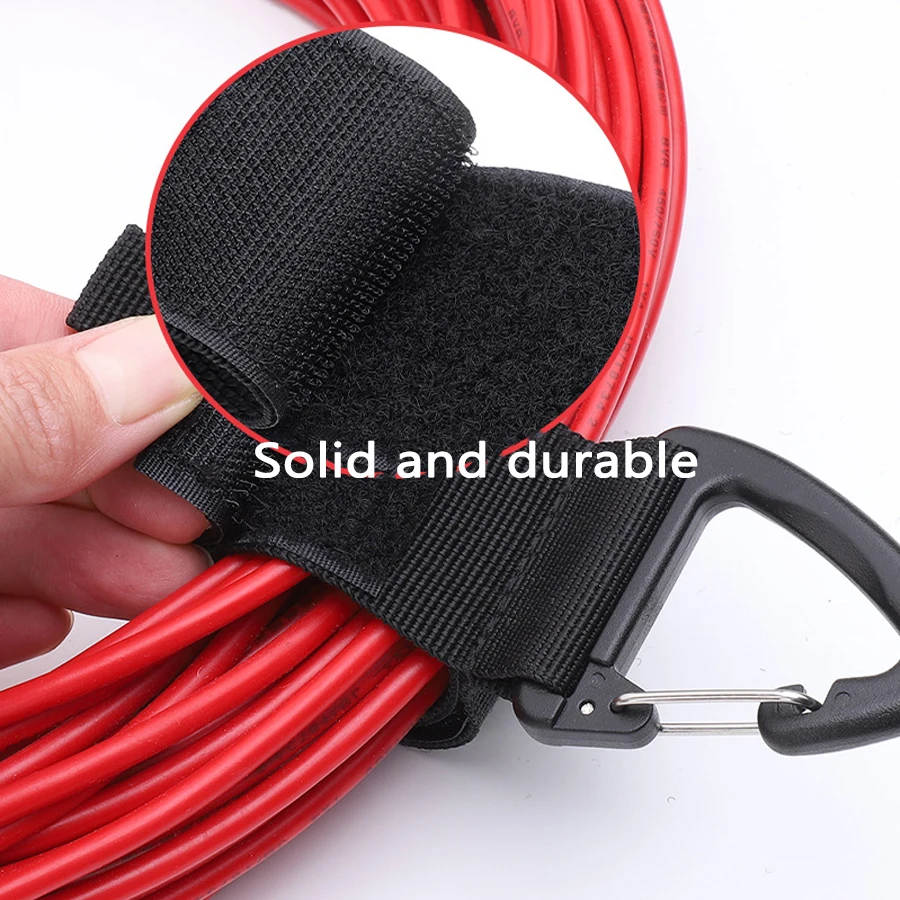cable organizer Cord Organizer Holder Triangle Buckle Wire Manager Power Cord Management Nylon Heavy Storage Straps Cables Hoses