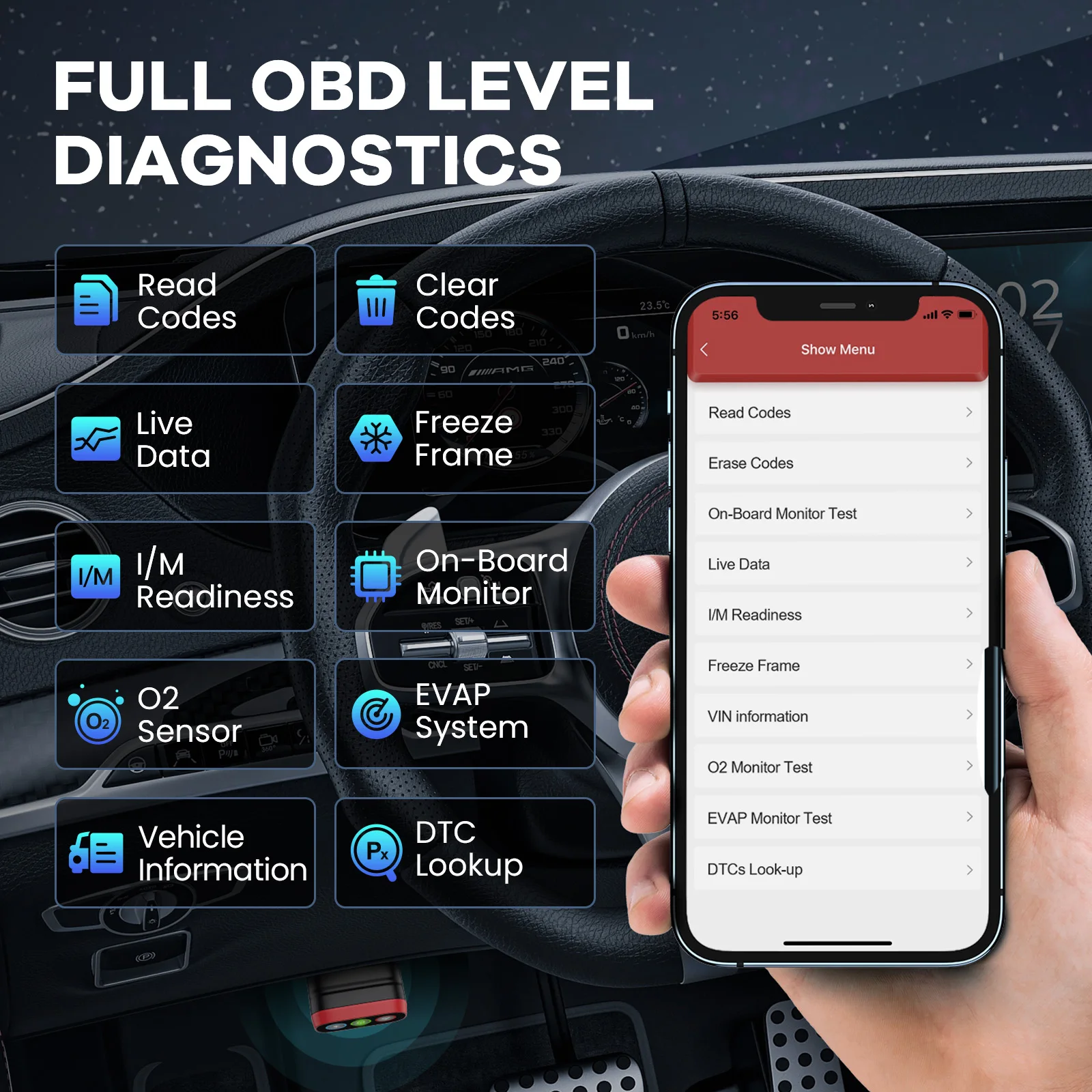 THINKCAR Thinkdiag-mini escáner OBD2 para coche, herramienta de diagnóstico  de función Obd completa, Bluetooth, IOS, Android, lector de código -  AliExpress