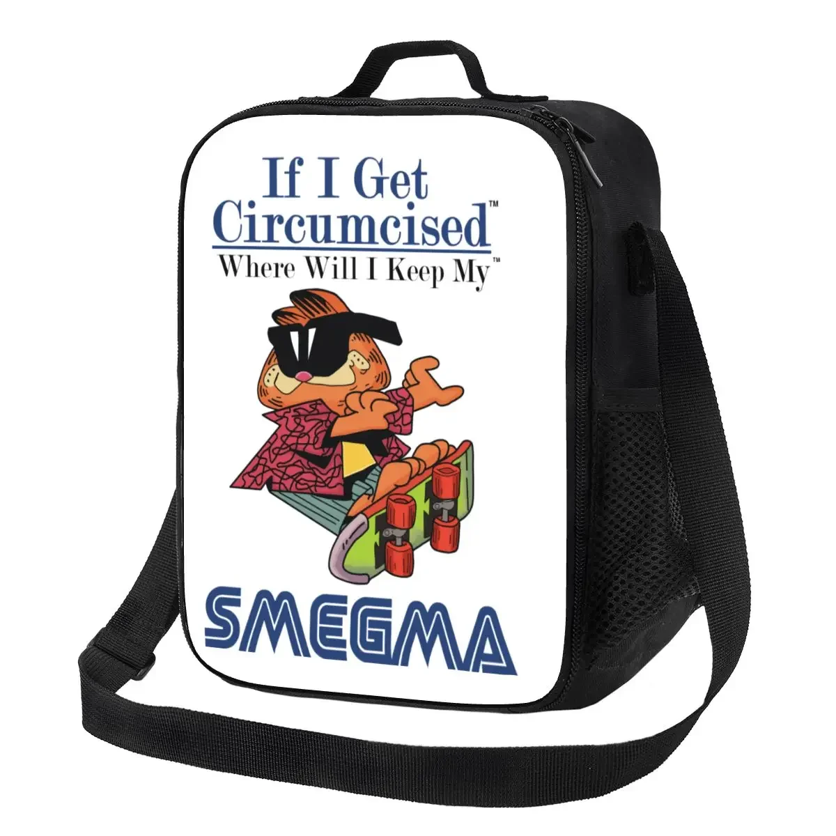 Garfields Smegma Skater Borse Da Pranzo Isolate Per Le Donne Lovely Cat Resuable Cooler Thermal Food Lunch Box Work School Travel