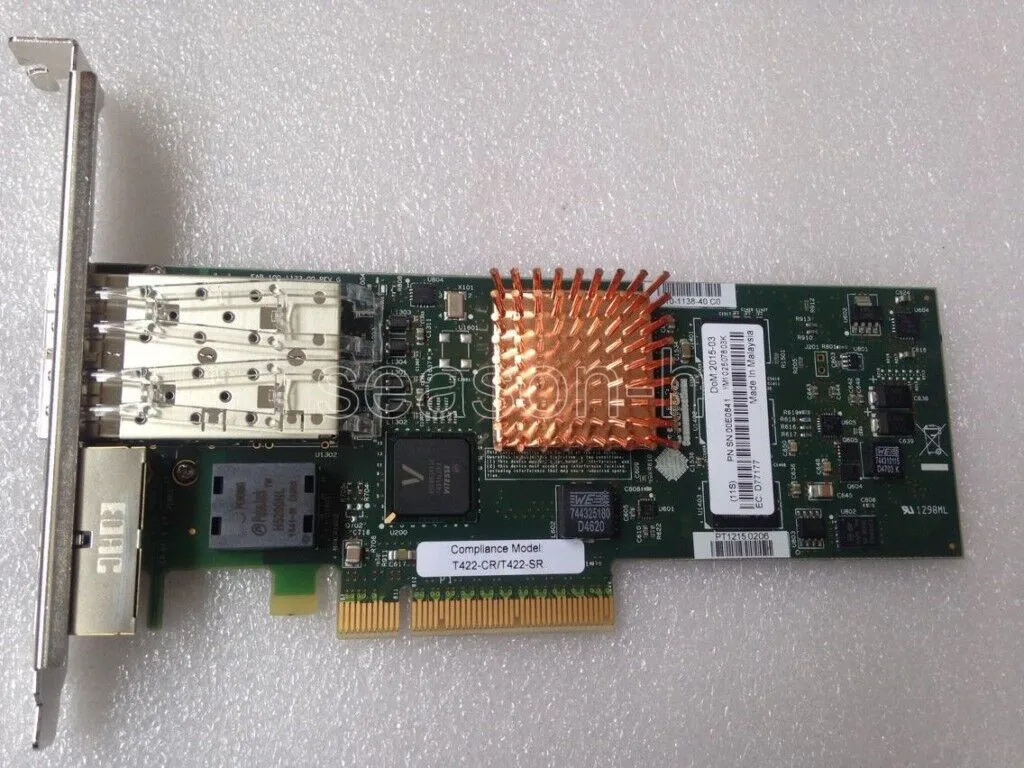 

5745 00E0841 PCIe2 (x8) 4-портовый Ethernet-адаптер 2x10 ГБ SFP + CCIN 2B43